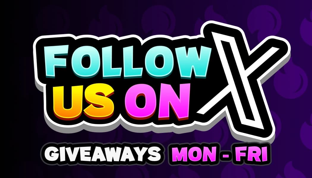 Follow us on X promotion